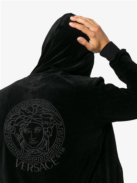 versace medusa hoodie velvet|versace medusa contrasto shirts.